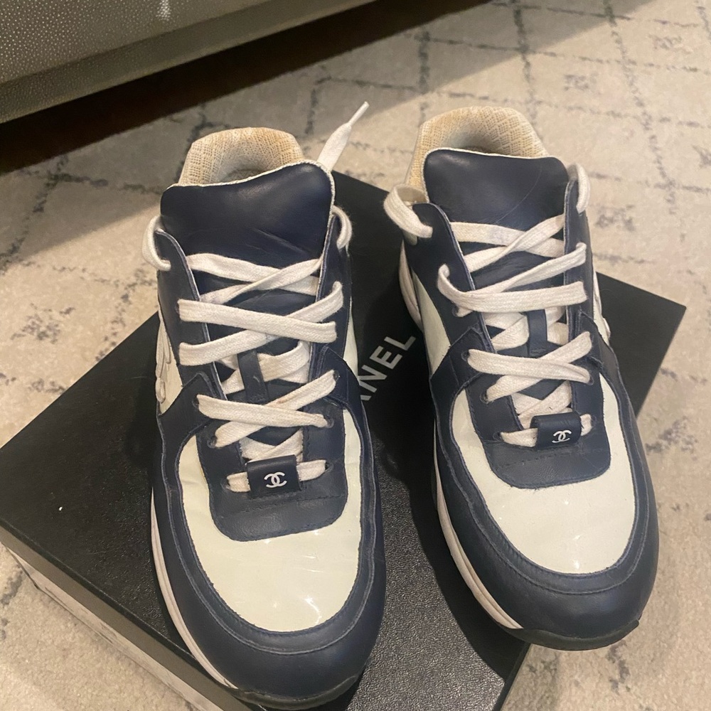 Chanel sneakers navy and blue | authentic | size 38 - Picture 2 of 6